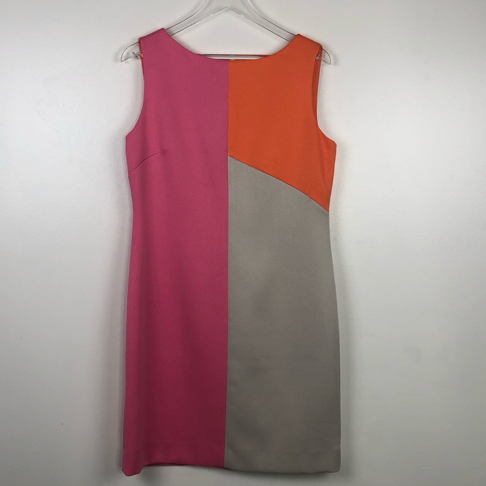 Tahari Arthur S. Levine Color Block Shift Dress
